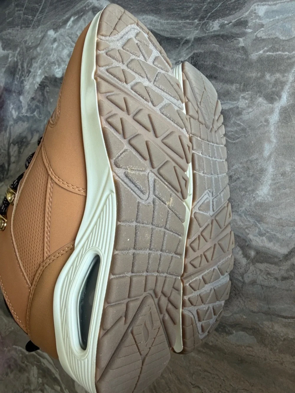 Skechers Kids Tan and Black Lace-Up Waterproof Boots